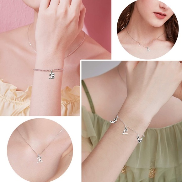 110 ALPHABET LETTER CHARMS, Bracelets & MORE JEWELRY MAKING BUNDLE DIY LOT - Picture 6 of 11